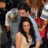 Robert Pattinson et Kristen Stewart sur le tournage de Twilight chapitre 4 : Breaking Dawn à Rio de Janeiro au Brésil le 7 novembre 2010