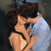 Robert Pattinson et Kristen Stewart sur le tournage de Twilight chapitre 4 : Breaking Dawn à Rio de Janeiro au Brésil le 7 novembre 2010