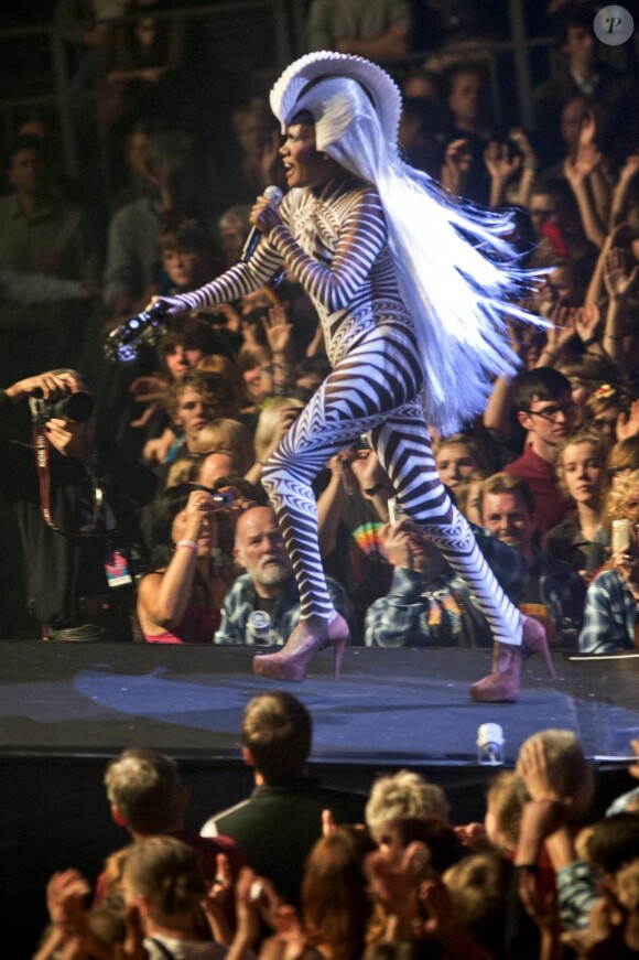 Grace Jones lors des Nights of the Proms, à Anvers, le 22 octobre 2010