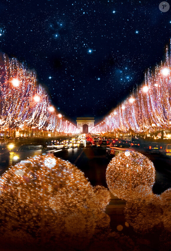 Les illuminations des Champs-Elysées