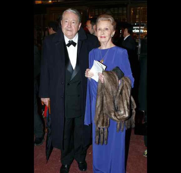 Simone Valère et Jean Desailly en 2002 lors des Molières