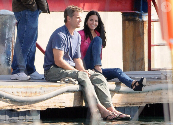 Courteney Cox et Brian Van Holt à la Marina del Rey à Los Angeles le 10 novembre 2010