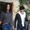 Halle Berry déjeune à Beverly Hills avec son amie l'actrice Garcelle Beauvais, mercredi 10 novembre.