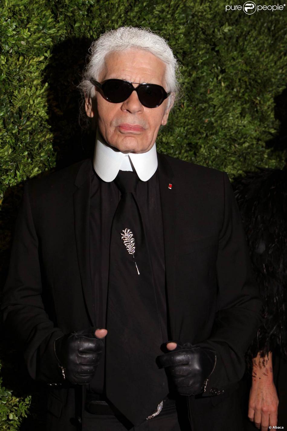 Karl Lagerfeld lors de la soirée Vogue Awards à New York le 15 novembre ...