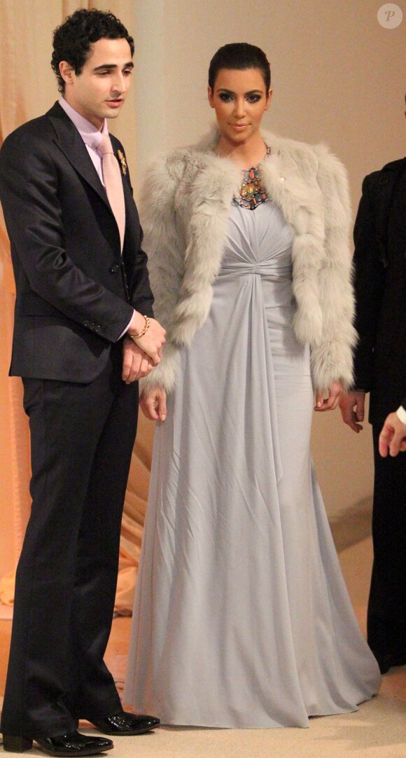 Kim Kardashian et Zac Posen lors de la soirée Vogue Awards à New York le 15 novembre 2010