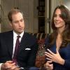 Prince William et Kate Middleton lors de l'annonce de leurs fiançailles, le mardi 16 novembre.