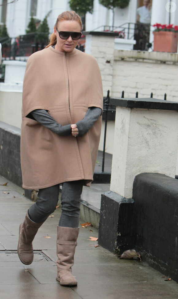 Stella McCartney enceinte à Londres le 18 novembre 2010.