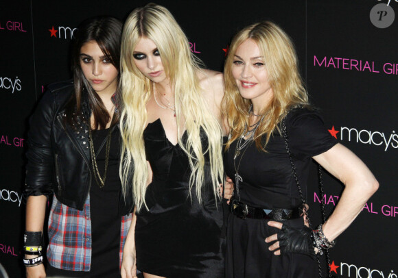 Taylor Momsen, Madonna et Lourdes Leon, lancement de la ligne Material Girl, New York, 22 septembre 2009