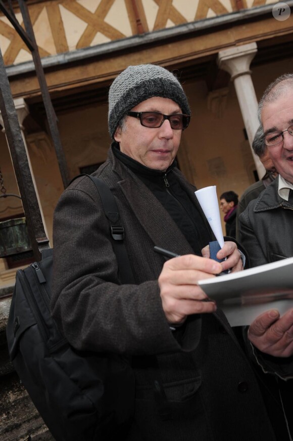 Fabrice Luchini préside la 150e vente aux enchères des Hospices de Beaune, le 21 novembre 2010