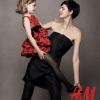 Stella Tennant et ses filles Cecily et Jasmine, pour la campagne de Noël signée H&M