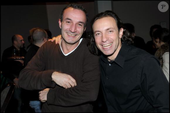 Pascal Sellem et Philippe Candeloro au Cercle Cadet, à Paris, le 22 novembre 2010.