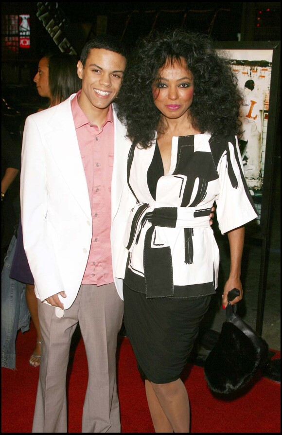 Diana Ross et son fils Evan, Los Angeles, mars 2006