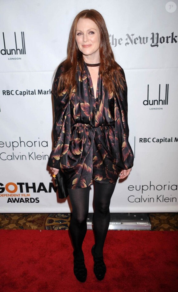 Julianne Moore lors des Gotham film awards à New York le 29 novembre 2010