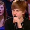Justin Bieber se produit sur la scène du Grand Journal de Canal+, mardi 30 novembre 2010.