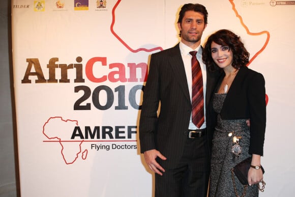 Pierre Rabadan et Caterina Murino lors du gala AfriCAN le 29 novembre 2010 à Paris