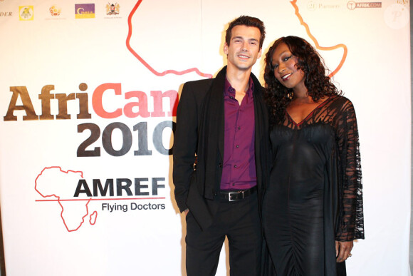 Frank Bordes et Nadège Beaussou lors du gala AfriCAN le 29 novembre 2010 à Paris