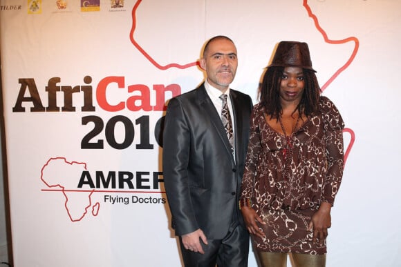 François Durpaire et Princesse Erika lors du gala AfriCAN le 29 novembre 2010 à Paris