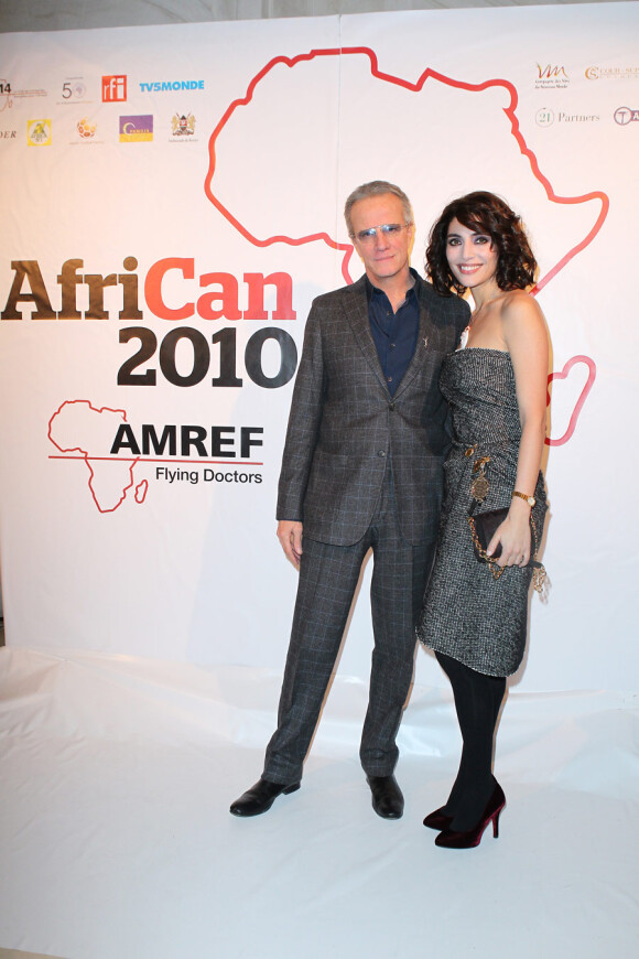 Christophe Lambert et Caterina Murino lors du gala AfriCAN à Paris le 19 novembre 2010