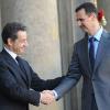 Nicolas Sarkozy reçoit le président de la République arabe syrienne, Bachar el-Assad, à l'Elysée. Le 9/12/2010