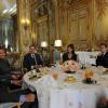Carla Bruni et Nicolas Sarkozy déjeunent avec le président de la République arabe syrienne, Bachar el-Assad, et son épouse Asma. Claude Guéant est également convié. Le 9/12/2010