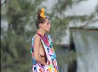 Daria Werbowy : Après les poses glamour et sexy, le top s'amuse sur sa planche !