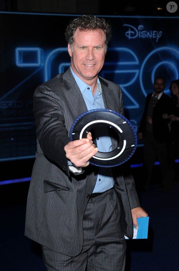 Will Ferrell, à l'occasion de l'avant-première hollywoodienne de Tron Legacy, qui s'est tenue au El Capitan Theatre, à Los Angeles, le 11 décembre 2010.