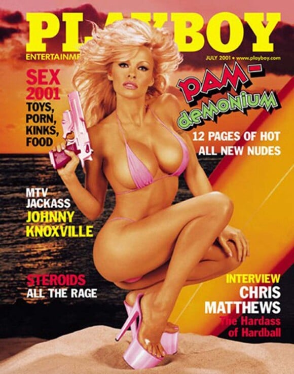 Pamela Anderson pour le magazine Playboy, juillet 2001