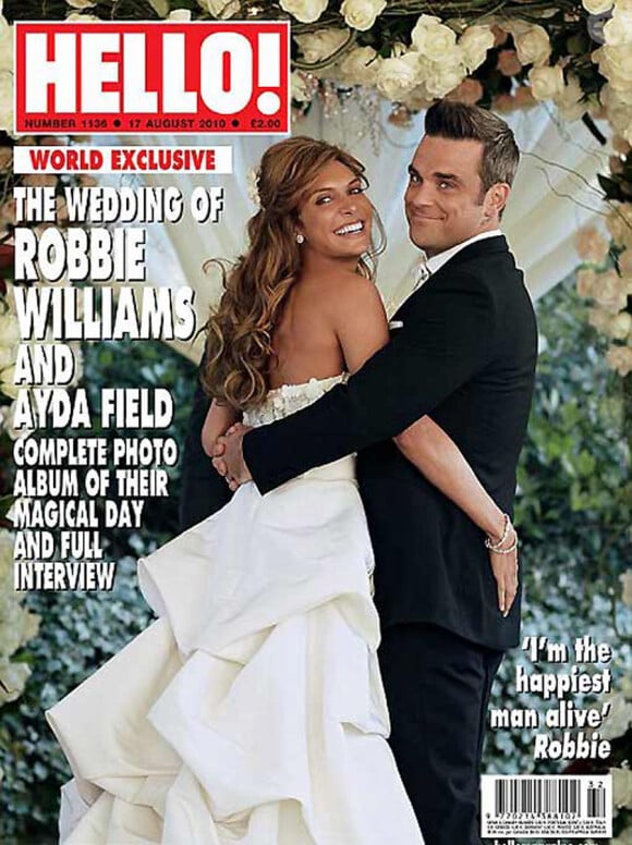 Robbie Williams et Ayda se sont unis le 7 août 2010
