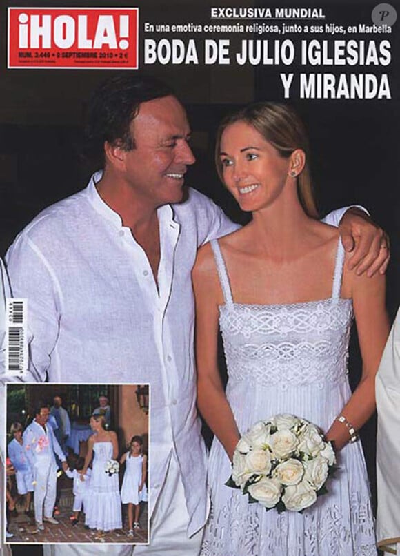 Julio Iglesias a épousé sa Miranda le 24 août 2010