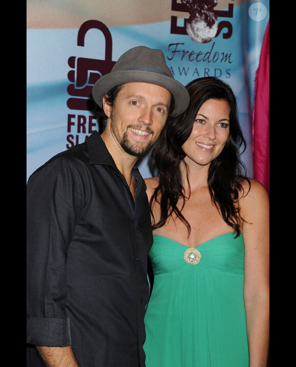Jason Mraz et sa fiancée Tristan Prettyman en novembre 2010 lors de la remise des Freedom Awards à Redondo Beach en Californie