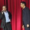 Elie Semoun et Mustapha El Atrassi lors du spectacle de ce dernier à la Cigale le 21 décembre 2010