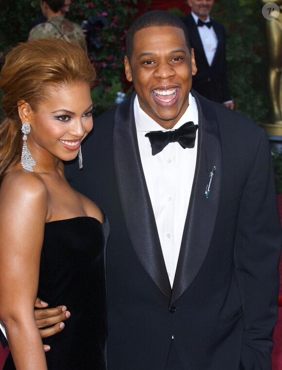 Beyoncé et Jay-Z lors de la cérémonie des Oscars  en 2005