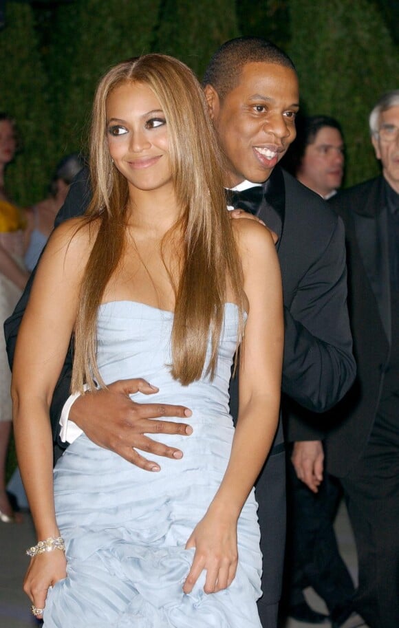 Beyoncé et Jay-Z lors d'une soirée Vanity Fair en 2005