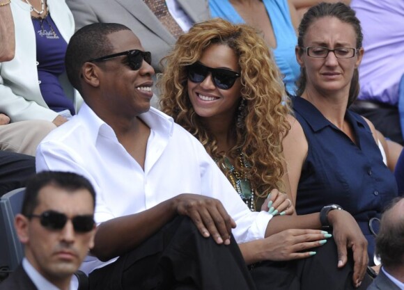 Beyoncé et Jay-Z en juin 2010 lors de la finale de Roland-Garros