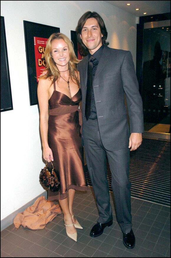 Amanda Holden et Chris Hughes, Londres, mai 2005