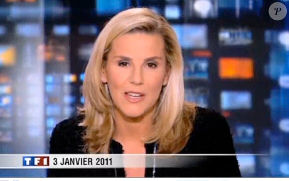 Laurence Ferrari a fait son retour au JT de TF1 le 3 janvier 2011 après son congé maternité