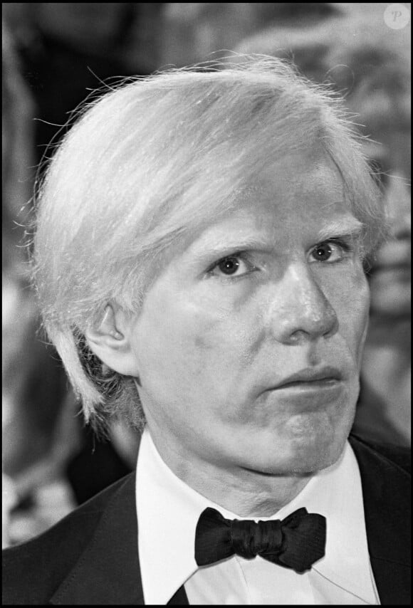 Andy Warhol au festival de Cannes en 1979.