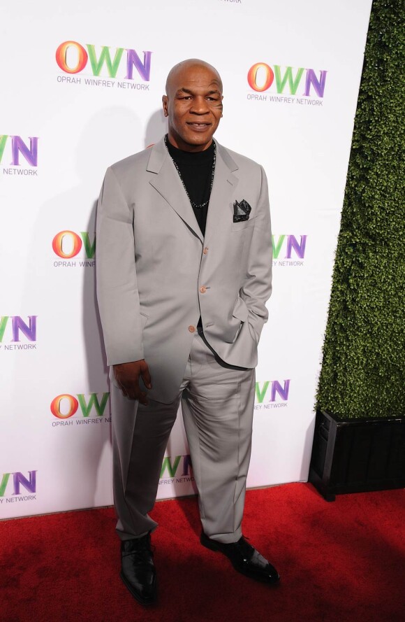 Mike Tyson lors de la soirée des OWN (Oprah Winfrey Network), une réception qui s'est déroulée dans le Langham Hotel de Pasadena le 6 janvier 2011