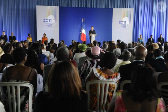Nicolas Sarkozy en visite officielle en Guadeloupe le 8 janvier 2011 : le président de la République présente ses voeux