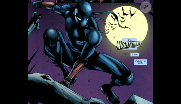 Des images de Baman et Nightrunner, son partenaire français et musulman, dans la bande dessinée Batman Annual #28, décembre 2010