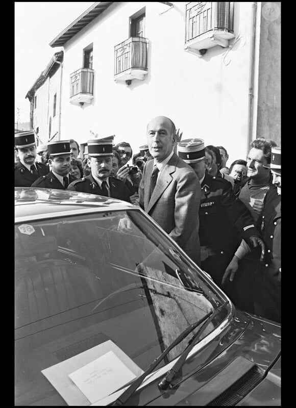 L'ancien président de la République Française Valéry Giscard d'Estaing (1974-1981), lors de son élection, en 1974. 