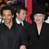 Sharon Stone et Tomer Sisley assistent à l'avant-première de Largo Winch 2 au Gaumont Opéra (Paris Ier), vendredi 14 janvier.