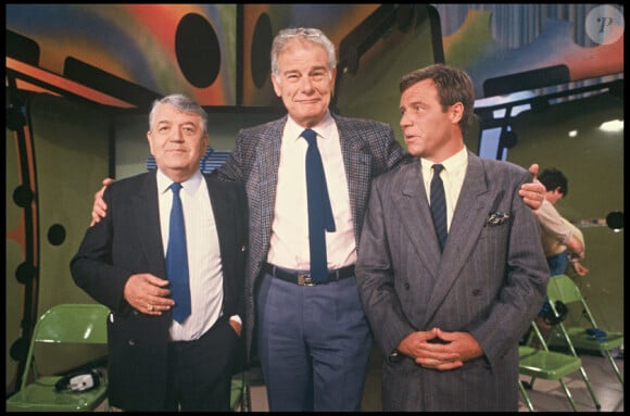 Joseph Poli avec Jean Amadou et Bruno Masure en 1987