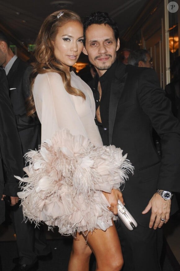Jennifer Lopez et Marc Anthony à la HBO's Post Golden Globes Party, le 26 janvier 2010