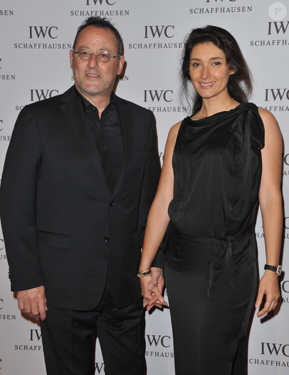 Jean Reno et son épouse Zofia lors de la soirée organisée pour le lancement de la collection Portofino IWC, le 18 janvier 2011, à Genève