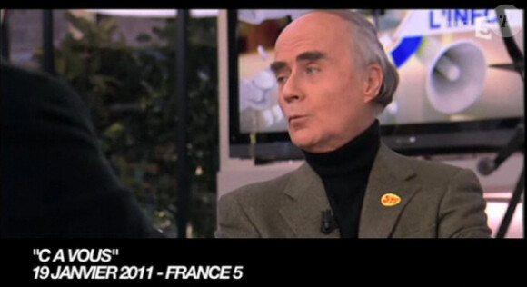 Alessandra Sublet reçoit Jean-Claude Delarue dans C à vous sur France 5 le 19 janvier 2010