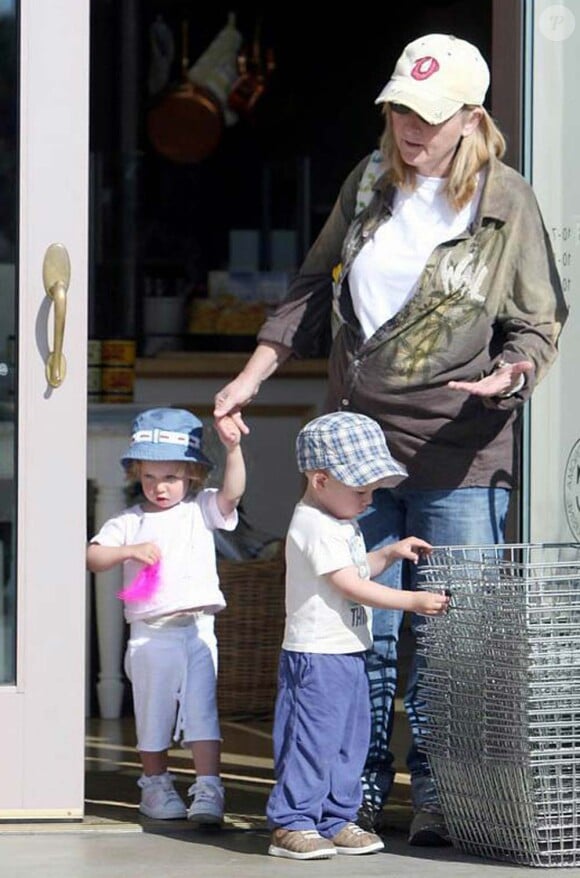 Melissa Etheridge et ses jumeaux, mai 2009