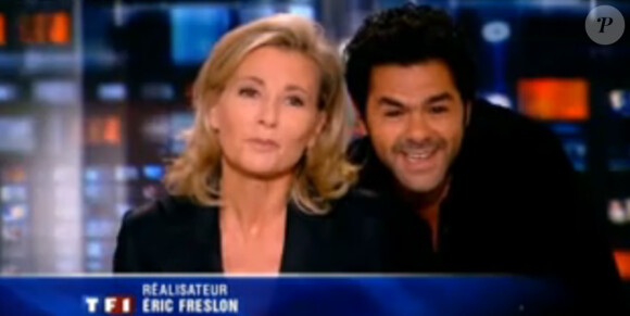Jamel Debbouze, invité du journal de 20h de TF1 présenté par Claire Chazal