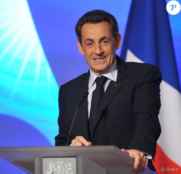 Le président Nicolas Sarkozy lors de sa conférence de presse consacrée au G20 et à l'international, au Palais de l'Elysée, le 24 janvier 2011.