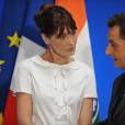 Le président Nicolas Sarkozy et sa charmante Carla Bruni. 